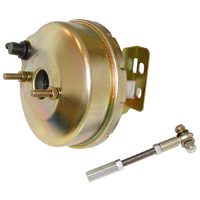 58-64 Chevrolet Car Gold Cadmium Single Diaphragm Power Booster, 8