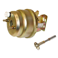 58-64 Chevrolet Car Gold Cadmium Dual Diaphragm Power Booster, 8