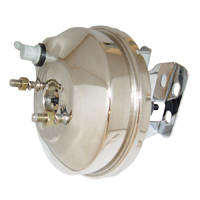 58-64 Chevrolet Car Chrome Plated Single Diaphragm Power Booster, 8