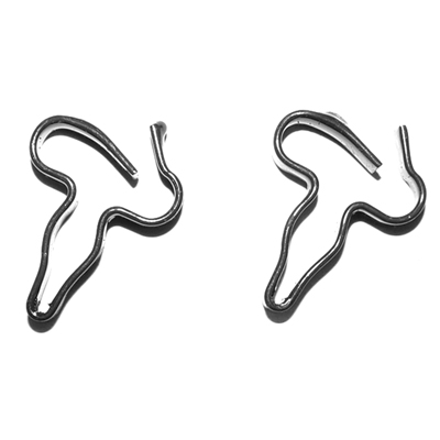 55-57 Chevrolet Car - Brake Line Clips, Front, Under Engine, Pair