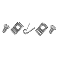 55 Chevrolet Full Size - Brake Line Clip Set (3 Clips, 2 Bolts)