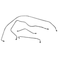 55 Chevrolet Full Size - Standard Front Brake Lines, 4 Pieces Set