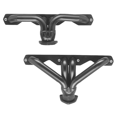 55-57 Chevrolet Small Block - Black, Block Hugger Headers, Pair