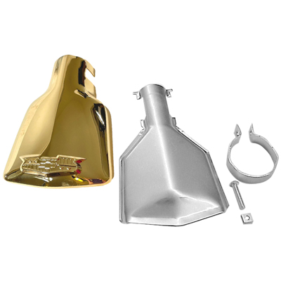 55-56 Chevrolet Full Size Exhaust Tip w/ Logo, Gold