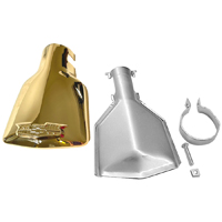 55-56 Chevrolet Full Size Exhaust Tip w/ Logo, Gold