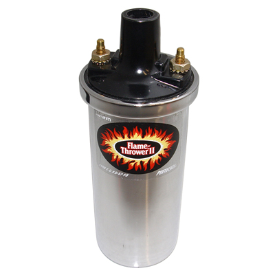 55-57 Chevrolet Full Size - 12-Volt High Performance Ignition Coil, 45,000V, .6 OHM, Chrome