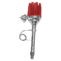 55-57 Chevrolet Full Size V8 Car - Pertronix Billet Electronic Distributor with Red Cap