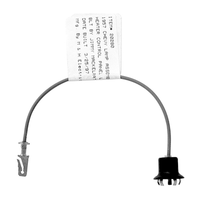 55 Chevrolet Full Size Car - Heater & AC Control Panel Lamp  #06305