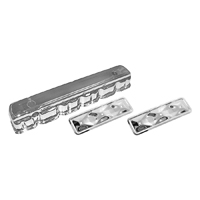 Chevrolet 6 Cylinder Valve & Side Cover Kit, Chrome 3 Piece Set 194, 230, 250, 292