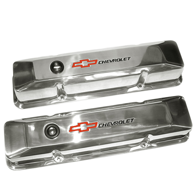 Chevrolet Small Block Car - Polished Aluminum Valve Covers, Pair