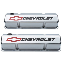 Chevrolet Small Block V8 Car - Competition Cast Aluminum Valve Covers, Polished, Pair