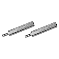 55-57 Chevrolet Car w/AC - RH Valve Cover Hold Down Bolts, Pair