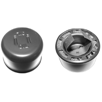 55-56 Chevrolet V8 Car - Oil Filler Breather Cap, Vented, Black