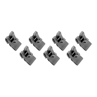 55-57 Chevrolet Full Size Car w/4BBL - Fuel & Brake Line Frame Clips, 7 Pc Set