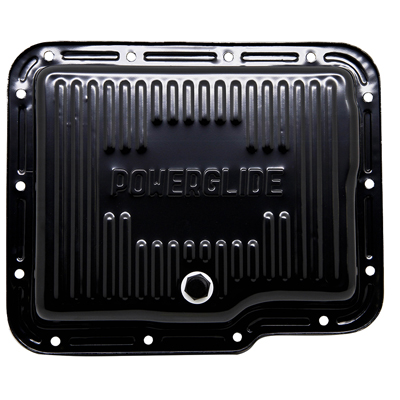 Chevrolet Car - Aluminum Powerglide Transmission Pan, Black