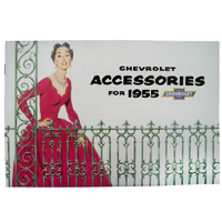 55 Chevrolet Full Size Car - Accessory Book, 31 Pages