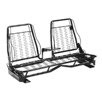 55-57 Chevrolet Tapered Split Bench, Front, Glide Custom Seat Frame Assembly w/Center Arm Rest