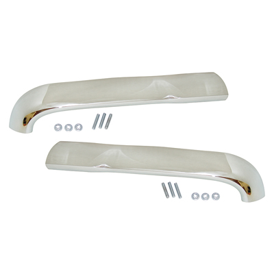 56 Chevorlet Hood Bar Extensions, Chrome, Reproduction