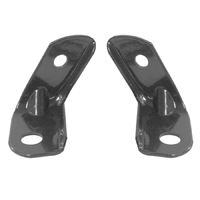 56 Chevrolet Grill Tie Bar Adjuster Brackets, Black, Pair