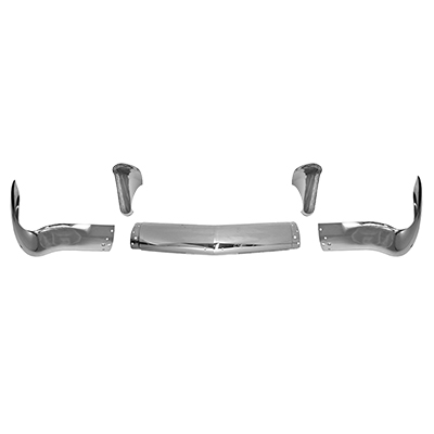 56 Chevrolet Front Bumper, 5 Piece, Chrome