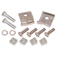 56 Chevrolet Rear Bumper Guard Hardware, Complete, fits Accessory Guards