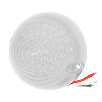 56 Chevrolet Fullsize Tail Light Lens, Clear Lens w/ Red L.E.D.'s Each