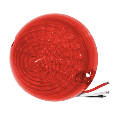 55 Chevrolet Fullsize Tail Light Lens, Red L.E.D. Each