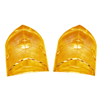 56 Chevrolet Fullsize Back-up Light Lens, Amber Custom Plastic, Pair