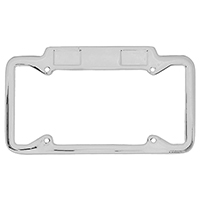 56-Up License Plate Frame, with Tags, Polished Aluminum