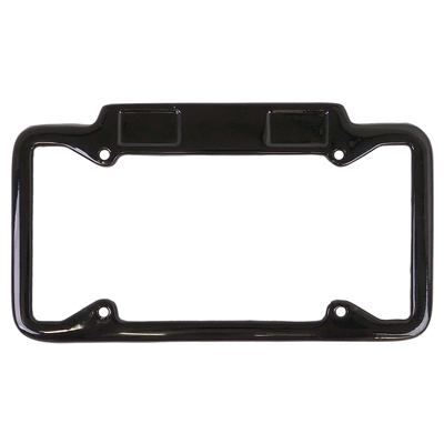 56-Up License Plate Frame, with Tags, Black Powder Coated