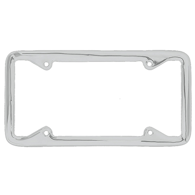 56 & Newer License Plate Frame, Polished Aluminum