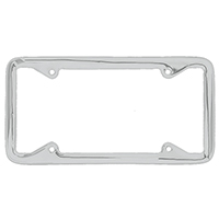 56 & Newer License Plate Frame, Polished Aluminum