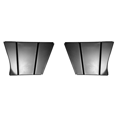 56 Chevrolet Passenger Car Fender Extension Backing Plates, Pair