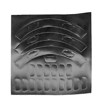 56 Chevrolet Passenger Car, Hub Cap Decals, 4-Hub Caps, Black