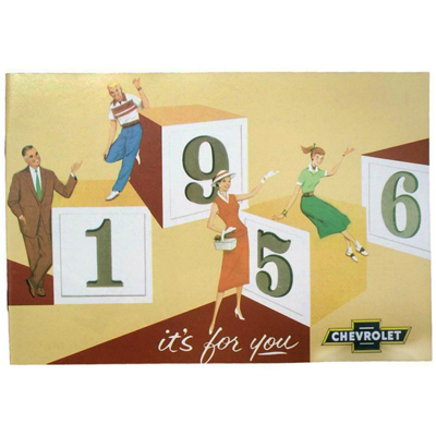 56 Chevrolet Car - Accessory Book, 31 Pages