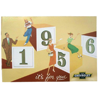 56 Chevrolet Car - Accessory Book, 31 Pages