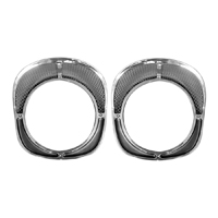 57 Chevrolet Headlamp Bezels with Seals & Decals, Pair
