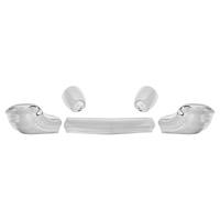 57 Chevrolet Front Bumper, 5 Piece Includes Bullet Housings, Chrome