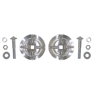 57 Chevrolet Front Bumper Metal Insert Set w/ Hardware