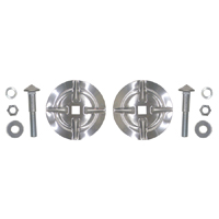 57 Chevrolet Front Bumper Metal Insert Set w/ Hardware