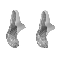 57 Chevrolet Front Bumper Guards, w/ Hardware, Pair