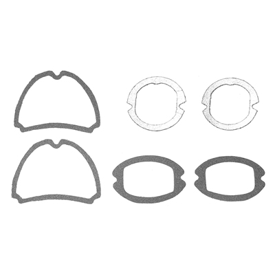57 Chevrolet Lens Gasket Set, Park Light, Tail Light, Back-up Light, 6 Pieces