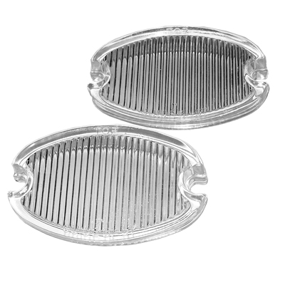 57 Chevrolet Fullsize Back-up Light Lens, Clear Plastic, Pair