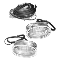 57 Chevrolet Fullsize Back-up Light Assembly Kit, Complete