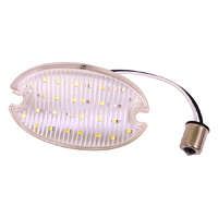 57 Chevrolet Fullsize Back-up Light Lens, L.E.D. Clear Plastic, Each