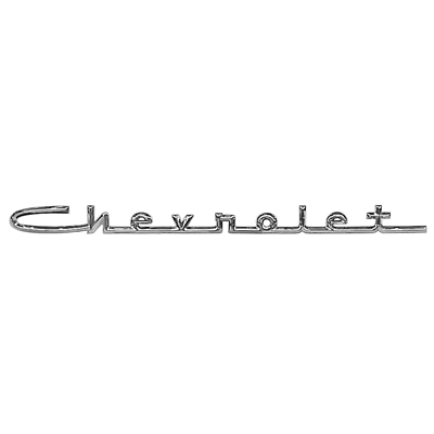57 Chevrolet Fullsize 150/210 V8 Hood Script, 
