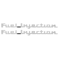 57 Chevrolet Fullsize Fuel Injection Emblem, Chrome, Pair