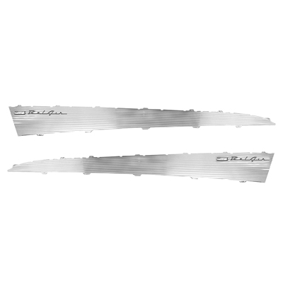 57 Chevrolet 2 Door Bel-Air Quarter Panel Inserts, with 