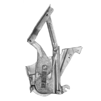 57 Chevrolet Passenger Car Hood Hinge, Steel Import, LH