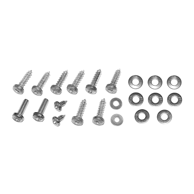 57 Chevrolet Passenger Car Gas Door Screw Kit, 20 Pieces, (Standard Head Type)